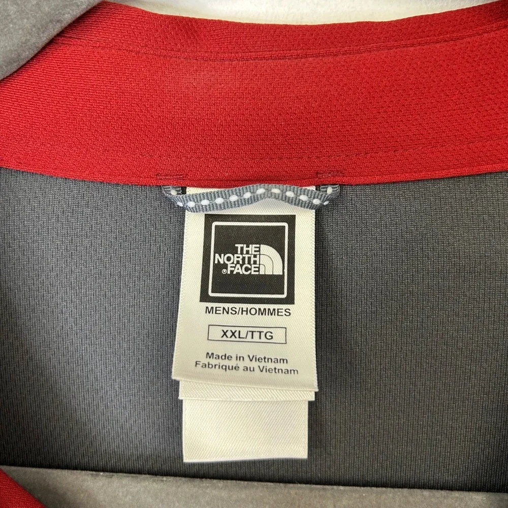 North Face Red Vapor Wick Performance Polo Shirt Men's XXL Collared Short Sleeve
